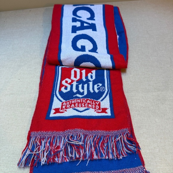 Vintage Chicago Cubs Old Style Advertising Scarf - Picture 1 of 10